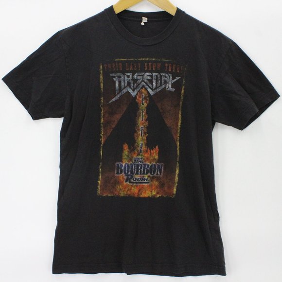 Vintage Rock Of Ages Unisex Black Movie Arsenal Concert Graphic T-Shirt Size S - Picture 1 of 9